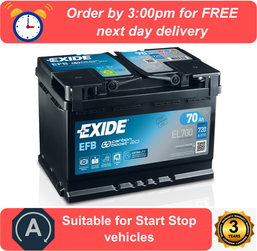 Exide micro hybrid - efb, battery