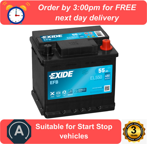El550 exide micro hybrid efb - micro-hybrid,